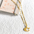 Letter Necklace (C) - Gold