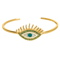 Gold Evil Eye Bracelet (Intuition) - Gold