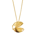 Fortune Cookie Locket (Signature) - Gold
