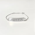 Engraved Fortune Bracelet: 