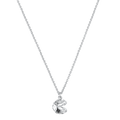 Mini Fortune Cookie Pendant - Silver