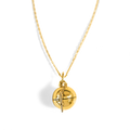 Sphere + Wand Locket - Gold