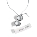 Sphere + Wand Locket - Silver