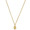 Super Mini Fortune Cookie Pendant - Gold