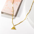 Letter Necklace (A) - Gold