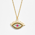 Evil Eye Pendant (Wisdom) - Gold