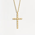 Cross Pendant (Pearl) - Gold