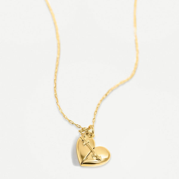 Heart + Arrow Locket Necklace • Fortune & Frame