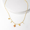 Heart Phases Charm Necklace - Gold