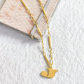 Letter Necklace (J) - Gold