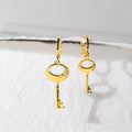 Mismatched Key of F Earrings - Gold