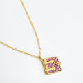 LIMITED EDITION Secret Diary Book Locket (Lavender) - Gold