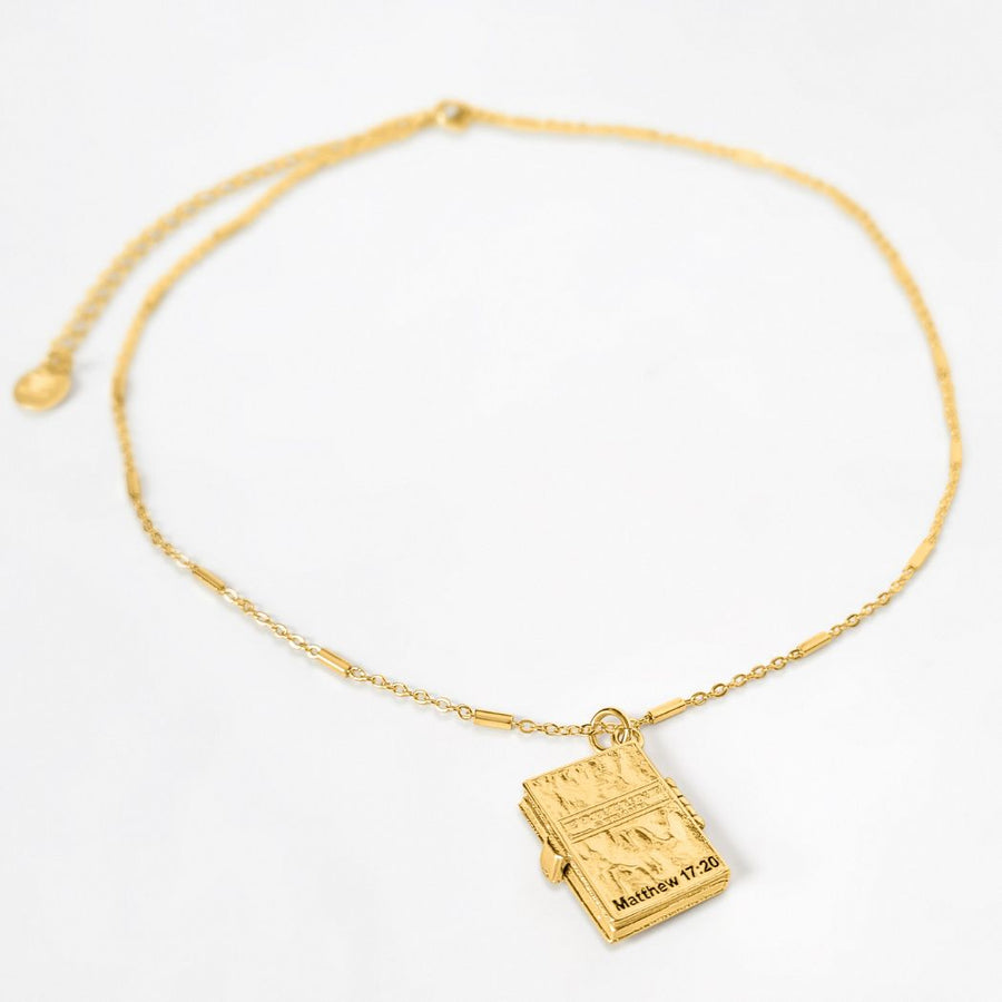 Secret Scriptures Locket Faith Gold Fortune & Frame