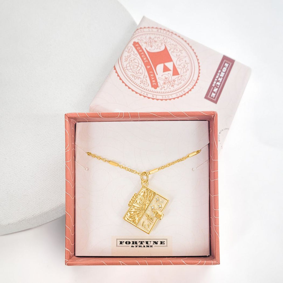 Secret Scriptures Locket Faith Gold Fortune & Frame