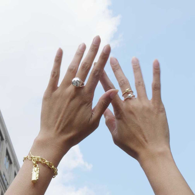 Fortune Cookie Ring • 14K-Gold Dipped • Fortune & Frame