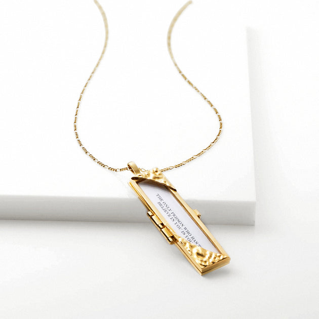 Gold Plated Locket • Turning Corners • Fortune & Frame